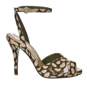 YSL 2002 Rive Gauche Runway Eva Lips Heels EU 40